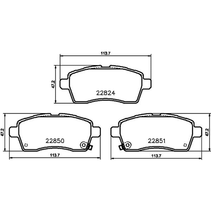 DON Front Brake Pad Set PCP2228