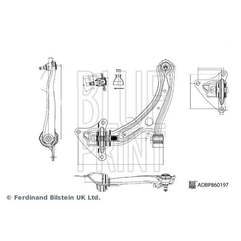 Blue Print Control/Trailing Arm Front Left ADBP860197