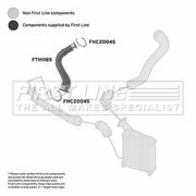 First Line Intercooler Turbo Charge Air Hose FTH1185