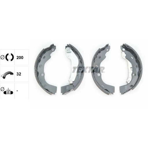 Textar Brake Shoe Set Axle Kit 91074800