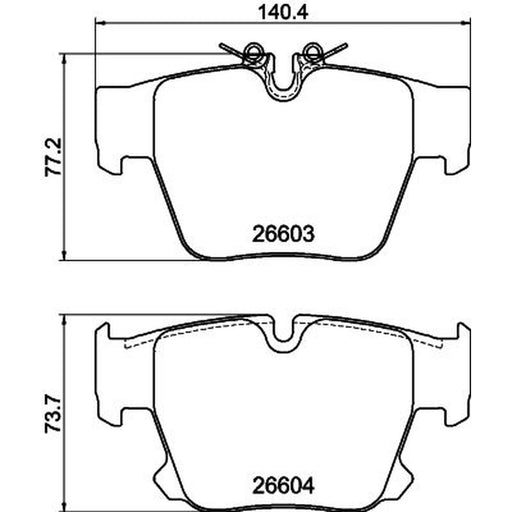 Mintex Rear Brake Pad Set MDB4381