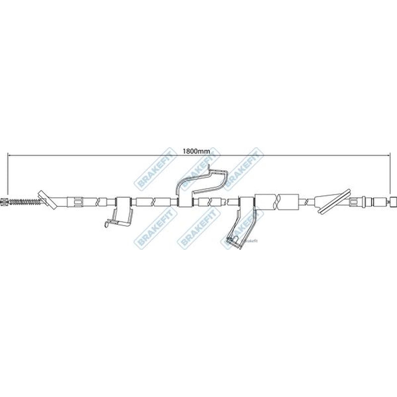 Apec Handbrake Cable Right Rear BBC3218