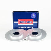 Borg & Beck 2 x Solid Rear Brake Discs BBD5230