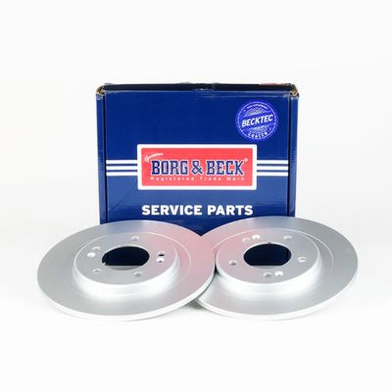 Borg & Beck 2 x Solid Rear Brake Discs BBD5230
