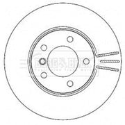 Borg & Beck 2 x Vented Front Brake Discs BBD4471