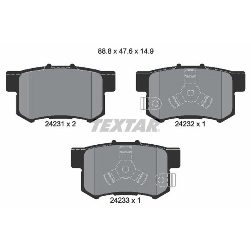 Textar Rear Brake Pad Set 2423101