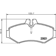Mintex Rear Brake Pad Set MDB1997