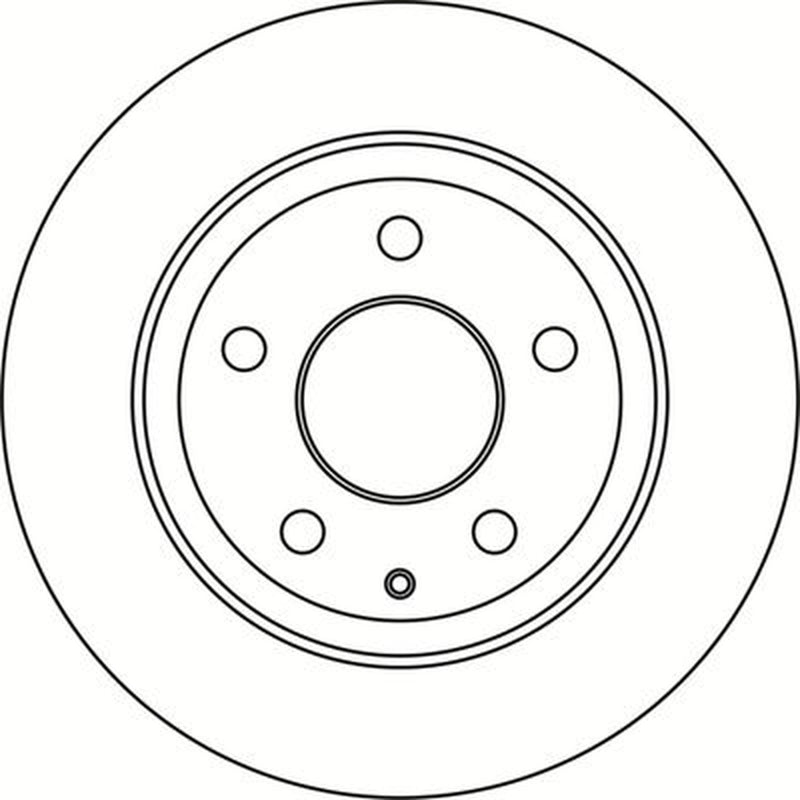 Abtex 2 x Solid Rear Brake Discs BD1921S
