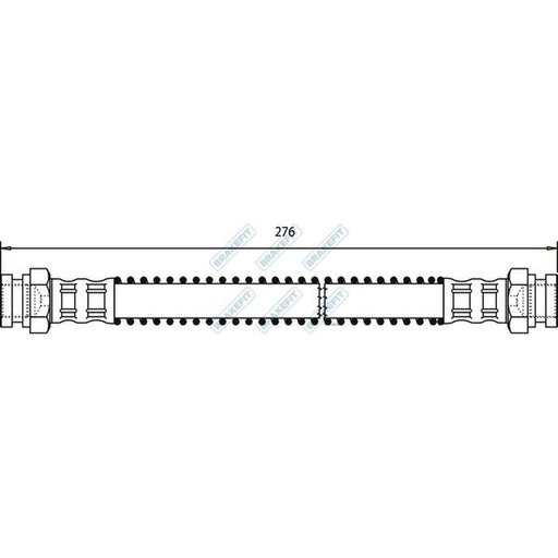 Apec Brake Hydraulic Hose Line Rear BHO4005