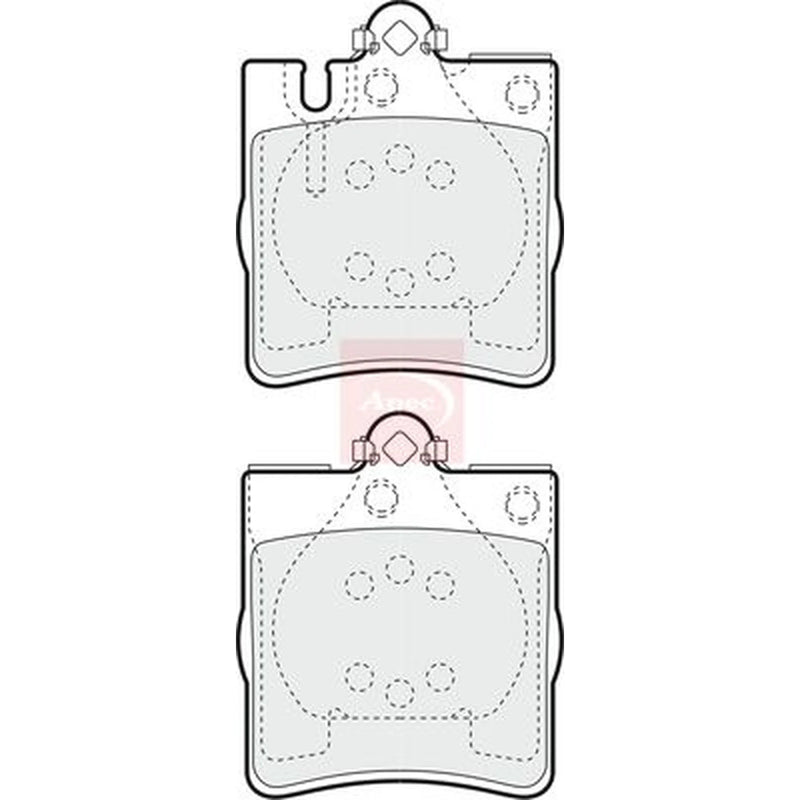 Apec Rear Brake Pad Set PAD1164
