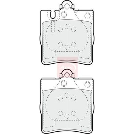 Apec Rear Brake Pad Set PAD1164