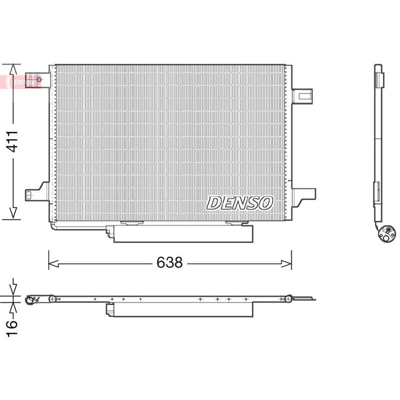 Denso Air Conditioning Condenser DCN17004