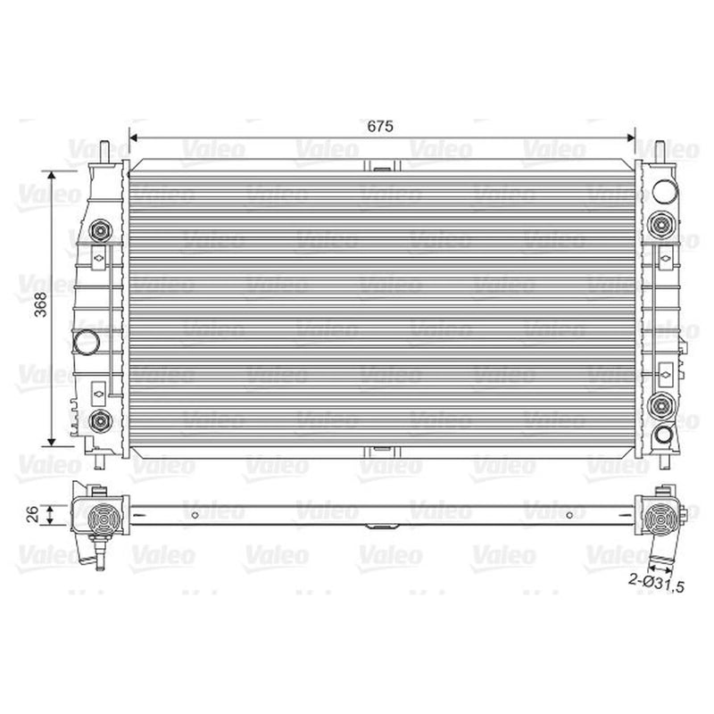 Valeo Engine Radiator 701556