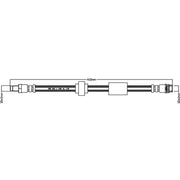 Juratek Brake Hydraulic Hose Line Front JBH1136