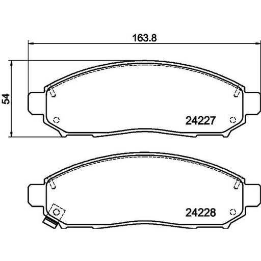 Mintex Front Brake Pad Set MDB2715