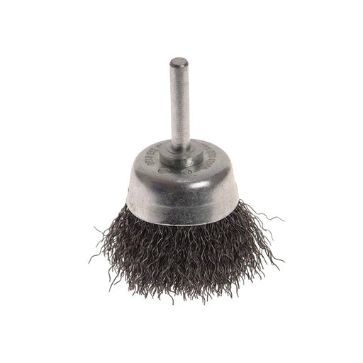 Faithfull Wire Brush Shaft Mounted 50mm x 20mm, 0.30mm Wire - FAIWBSI50