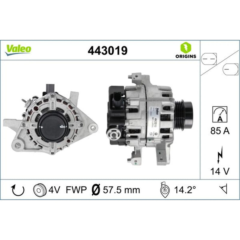 Valeo Car Alternator 12V 443019