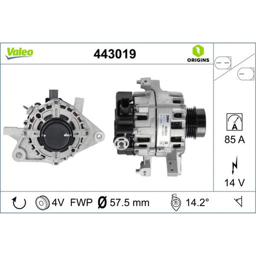 Valeo Car Alternator 12V 443019
