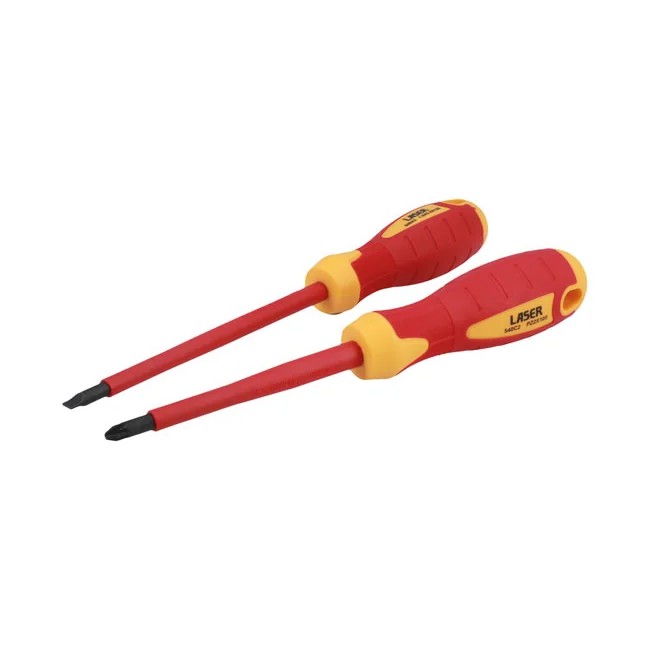 Laser Tools VDE Insulated Screwdriver Set 2pc - PL