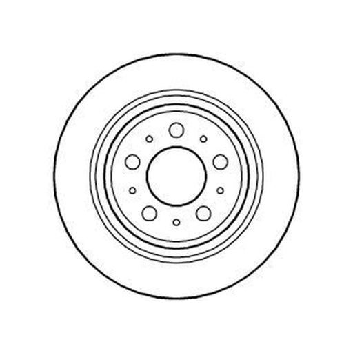 Abtex 2 x Solid Rear Brake Discs BD859S