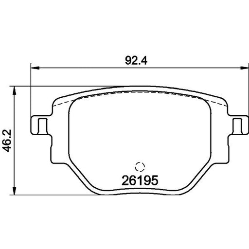 Mintex Rear Brake Pad Set MDB3455