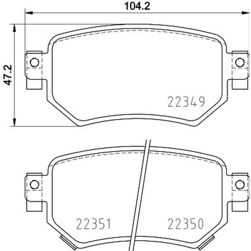 Mintex Rear Brake Pad Set MDB3934