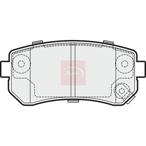 Apec Rear Brake Pad Set PAD1487