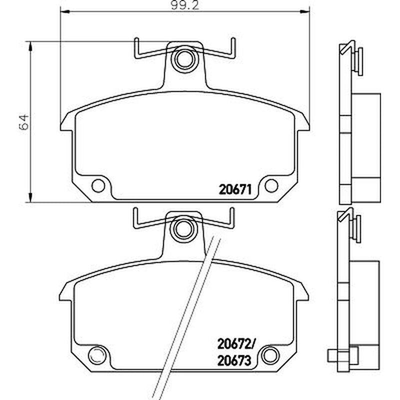 Mintex Front Brake Pad Set MDB1172