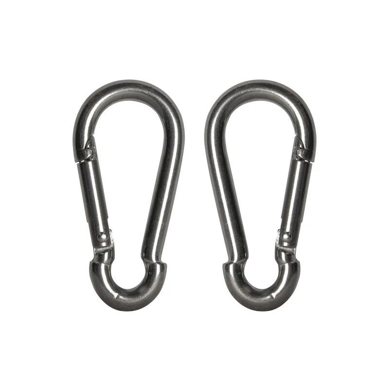 Faithfull Fire Brigade Snap Hook Stainless Steel 6mm (Pack 2) - FAICHFBS60S