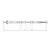 Apec Handbrake Cable Left Rear CAB1089