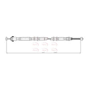 Apec Handbrake Cable Left Rear CAB1089