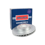 Borg & Beck 2 x Perforated/Vented Front Brake Discs BBD6120S