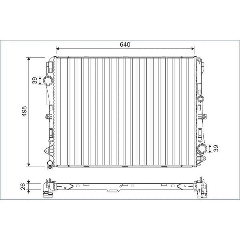 Valeo Engine Radiator 701141
