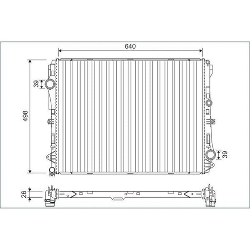 Valeo Engine Radiator 701141
