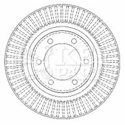 Key Parts 2 x Front Brake Discs KBD4502