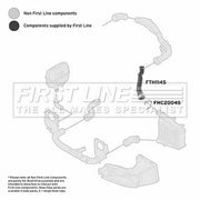 First Line Intercooler Turbo Charge Air Hose FTH1145