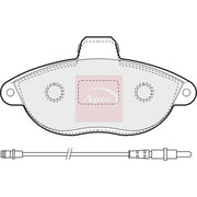 Apec Front Brake Pad Set PAD935