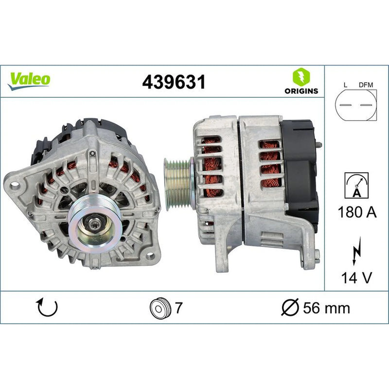 Valeo Car Alternator 12V 439631