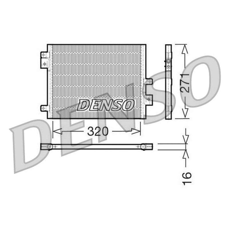 Denso Air Conditioning Condenser DCN28002