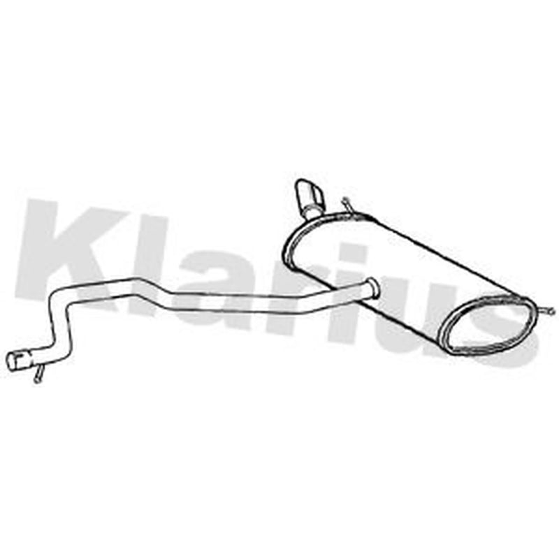 Klarius Box With Tail Pipe Rear MZ1005P