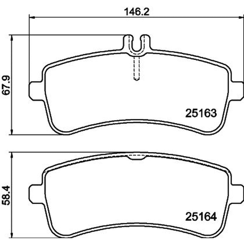 Mintex Rear Brake Pad Set MDB3746