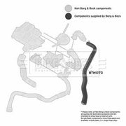 Borg & Beck Intercooler Turbo Charge Air Hose BTH1273