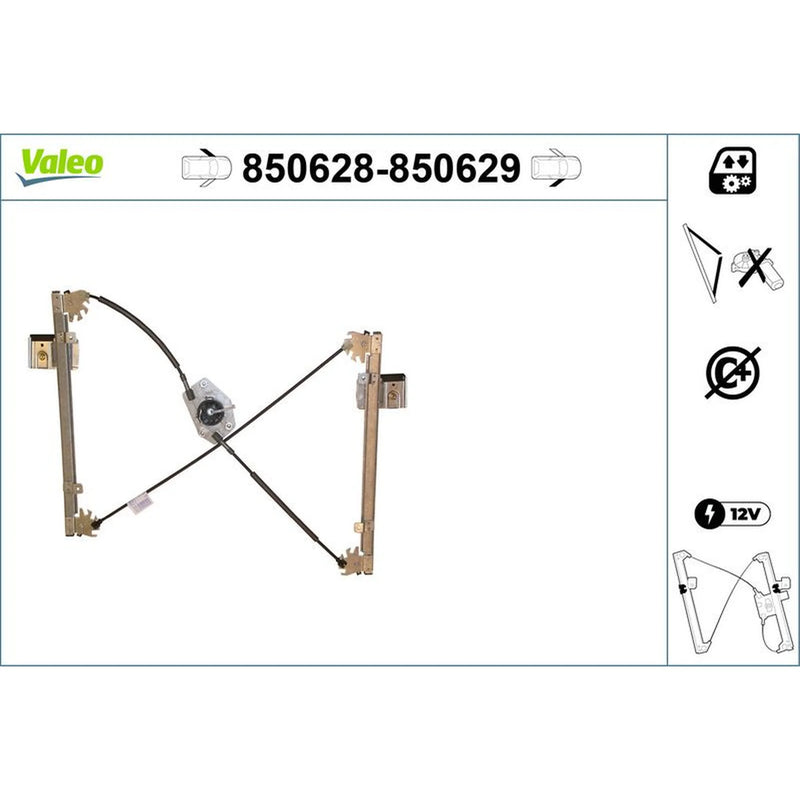 Valeo Electric Window Regulator Lifter Left Front 850628 OE 71732829 71792471