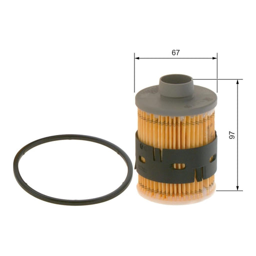 Bosch Car Fuel Filter N0001 Fits Citroen Relay E-Hdi 30|E-Hdi 35|Hdi 33|Hdi 35|H Bosch  - Town Parts