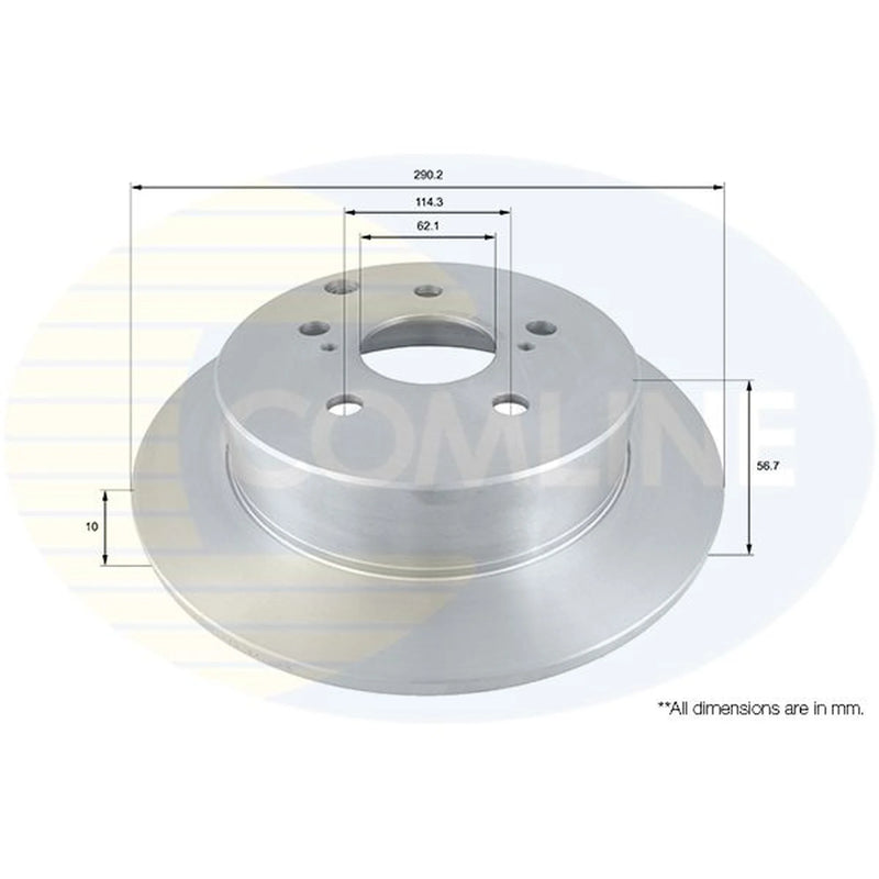Comline 2 x Rear Brake Discs ADC01135