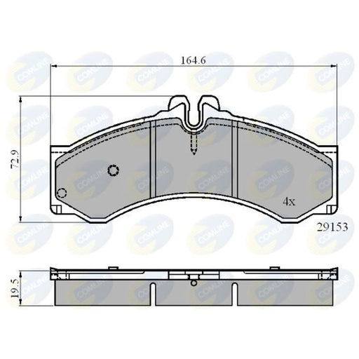 Comline 4 x Front Brake Pad Set CBP0271
