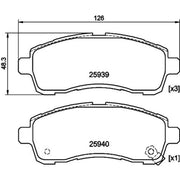 Mintex Front Brake Pad Set MDB3432
