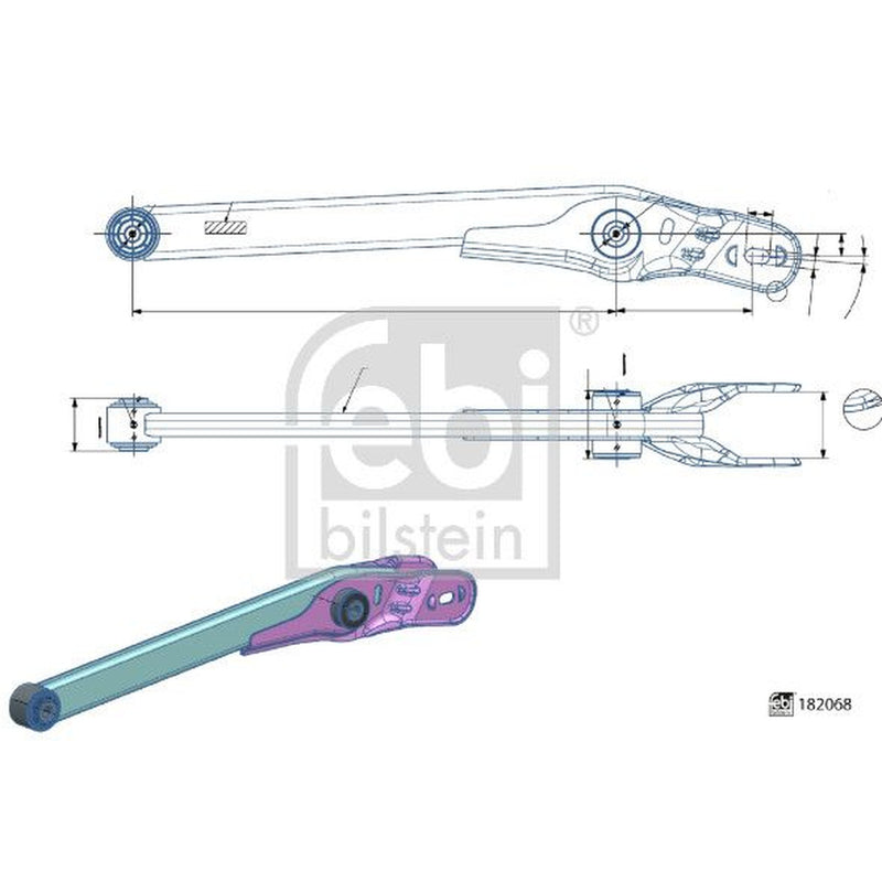 Febi Control/Trailing Arm Rear Right 182068