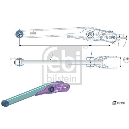 Febi Control/Trailing Arm Rear Right 182068