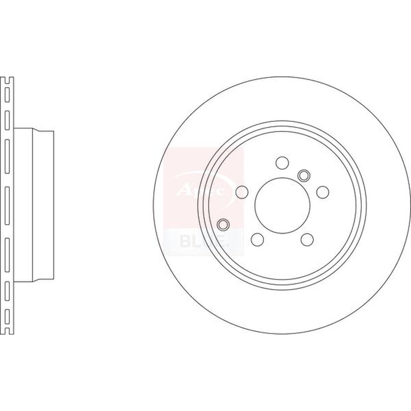 Apec 2 x Vented Rear Brake Discs SDK6695